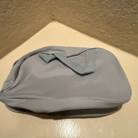 Adidas Adicolor Mini Bag Light Blue Cosmetic Case Pink Logo Sporty NEW - Picture 4 of 10